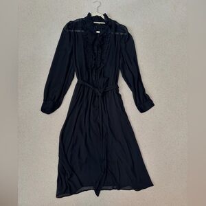 Banana Republic Black Long Sleeve Dress